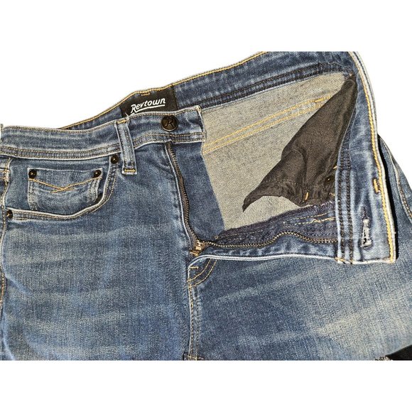 Revtown Sharp Decade Denim 5 Pocket Straight Leg Men Jeans Size W30 x L30 (29") - Picture 7 of 9